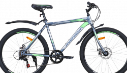 Велосипед Avenger C260D 26 Серый 2021 - фото