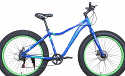 Велосипед Avenger C262D 26 Fat Сине-зеленый 2021 - фото