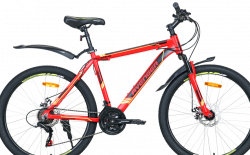 Велосипед Avenger A264D 26 Красно-желтый 2021 - фото
