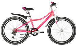 Велосипед Novatrack Alice 24 Розовый 2022 - фото