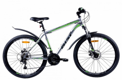 Велосипед Aist Quest Disc 26 Серо-зелёный - фото