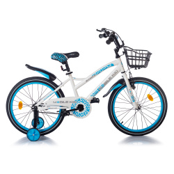 Велосипед детский Mobile Kid Slender 20 Бело-синий - фото