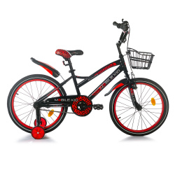 Велосипед детский Mobile Kid Slender 20 Чёрно-красный - фото