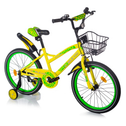 Велосипед детский Mobile Kid Slender 18 Жёлто-зелёный - фото