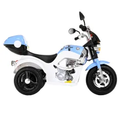 Электромотоцикл Pituso X-818 6V/4,5Ah*1,15W*1,колеса пластик, свет, музыка 83x33x56 см Синий Blue - фото2