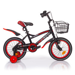 Велосипед детский Mobile Kid Slender 14 Чёрно-красный - фото2