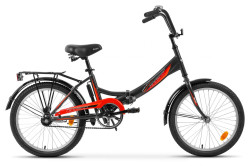 Велосипед Складной Aist Smart 20 1.1 Чёрно-красный - фото