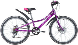 Велосипед Novatrack Alice 24 D Пурпурный - фото
