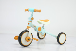 Детский трехколесный велосипед Bubago Flint Yellow Blue Желто-голубой BG-FP-2 Без ручки - фото