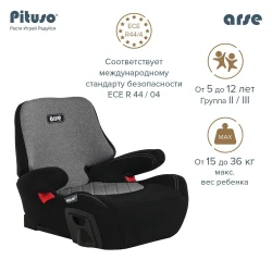 Автокресло Удерживающее устройство для детей 15-36 кг Pituso Arse Grey Серый B06-C-Grey - фото2