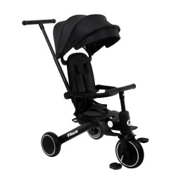 Велосипед трехколесный Pituso Leve Pro Black/Черный 2025 Складной Сиденье 360" 7.1 кг T8-Black - фото