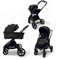 Коляска детская Bubago Gaudi 3 в 1 Черный BG 195-3 - фото2