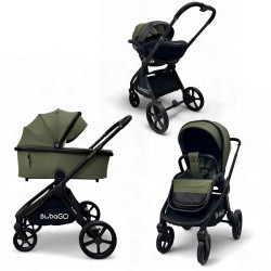 Коляска детская Bubago Gaudi 3 в 1 Зеленый BG 195-1 - фото