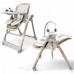 Стульчик Электрокачели Шезлонг 5 в 1 BubaGo Frida Бежевый BG 174-2 - фото