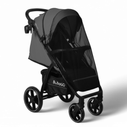 Коляска прогулочная BubaGo CROSS City LUX Серый BG 168-3 - фото