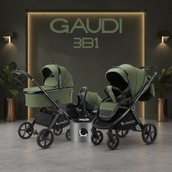 Коляска детская Bubago Gaudi 3 в 1 Зеленый BG 195-1 - фото
