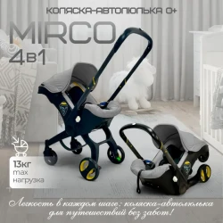 Коляска прогулочная BubaGo Mirco BG 153-2 Серый - фото