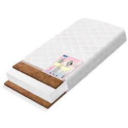 Матрац детский беспружинный BAMBOLA Aria Comfort Тeenager  160х80х12 Кокос с двух сторон/Холлофайбер - фото