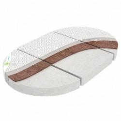 Матрас в кроватку Монис Стиль Кокос-стандарт Овал 125х75х10 - фото