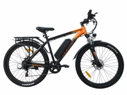 Электровелосипед Smart8 Mars Черно-оранжевый - фото