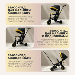 Велосипед трехколесный Bubago Malanka Черный BG 211-3 - фото2