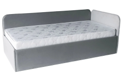 Кровать угловая Джеки с ПМ (122) 90х200 (Светло-серый/Newtone light grey) - фото2