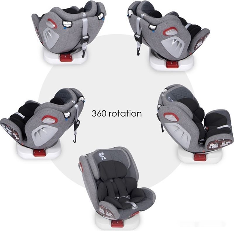 Автокресло Lorelli Roto isofix 0-36 кг Grey 2021 Серое - фото2